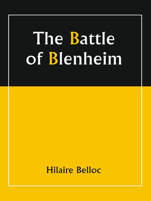 cover image of The Battle of Blenheim